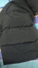 七匹狼【4級防水鵝絨】羽絨服男士冬季可拆卸帽保暖厚外套 黑色 L 曬單實(shí)拍圖