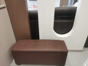 鍇源極窄入戶(hù)門(mén)口家用換鞋凳服裝店長(cháng)條沙發(fā)凳衣帽間輕奢高級感穿鞋凳 深咖啡色（貓抓皮*勞倫斯） 長(cháng)90*寬30*高40cm（可儲物） 曬單實(shí)拍圖