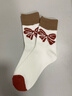 女生冬季日系ins潮流中筒襪加厚長(cháng)筒襪秋冬甜美蝴蝶結保暖毛圈襪 體驗（隨機發(fā)） 1雙 均碼 曬單實(shí)拍圖