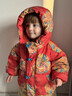 Shining Moment閃耀時(shí)刻 兒童連體羽絨服連帽紅色新年外套寶寶拜年服保暖外出服 羽絨外套 【內里加絨不怕冷】 100 【充絨量72.5g】（2-3歲） 曬單實(shí)拍圖