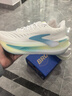 布魯克斯（BROOKS）Glycerin Max2超級甘油2代男款緩震旗艦跑鞋 白/伊帕內瑪藍/熒光黃綠 41 曬單實(shí)拍圖