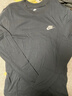 耐克男子時(shí)尚長(cháng)袖T恤春季純棉休閑刺繡針織棉柔軟舒適NIKE AR5194 010黑/(白) L 曬單實(shí)拍圖