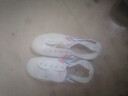 雙星中考田徑鞋男女跑步訓練牛筋底小白帆布鞋 新田徑 46 280 曬單實(shí)拍圖