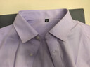 喬亞意大利輕奢貴族長(cháng)袖襯衫男商務(wù)休閑中青年男士純棉抗皺免燙襯衣男 2023-紫細格【純棉DP免燙】 40 碼【建議120-140斤】 曬單實(shí)拍圖
