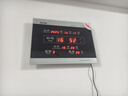 虹泰（HoTai）萬(wàn)年歷電子鐘客廳電子日歷掛鐘創(chuàng  )意簡(jiǎn)約 B228-10銀  曬單實(shí)拍圖