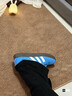 adidas「T頭鞋」VL COURT復古休閑板鞋德訓鞋男女阿迪達斯輕運動(dòng)   藍色/亮白/樹(shù)脂黃   45 曬單實(shí)拍圖