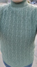 2025秋冬新款針織打底衫半高領(lǐng)加厚毛衣女洋氣內搭保暖羊毛質(zhì)感 松石綠 L 【105-115斤】 曬單實(shí)拍圖