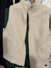 浪莎搖粒絨馬甲女秋春秋新款坎肩抓絨無(wú)袖馬甲背心 米色 XXXL（建議130-150斤） 曬單實(shí)拍圖