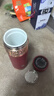 啟色景德鎮陶瓷內膽保溫杯男女杯子高顏值商務(wù)茶水分離茶杯禮物定制 【真陶瓷內膽350ml帶溫度顯示】金帶紅色 曬單實(shí)拍圖