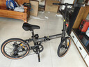 京東京造 F8折疊自行車(chē)禧瑪諾7速鋁合金20英寸成年人學(xué)生通勤單車(chē)陶瓷黑 曬單實(shí)拍圖