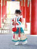 安妮優(yōu)兒（Anneyol）漢服女童冬季2025新款兒童國風(fēng)冬裝拜年服古風(fēng)加絨加厚古裝馬面裙 紅色套裝【上衣+裙子】 120 曬單實(shí)拍圖