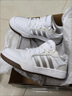 adidas ENTRAP美式校園風(fēng)運動(dòng)少年感復古籃球風(fēng)板鞋男女阿迪達斯 白色/暗銀金屬/樹(shù)脂黃   37 曬單實(shí)拍圖