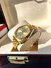 賓爵天然紅寶石鍍金晶鉆腕表奢華品味百搭手表進(jìn)口機芯夜光防水日歷窗 曬單實(shí)拍圖