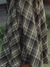 愛(ài)居兔經(jīng)典格子裙女冬季新款復古苔蘚綠半身裙A字裙EQDDJ4P011A 深綠格紋11 155/64A/S 曬單實(shí)拍圖