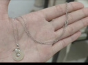 中國黃金（CHINA GOLD）玉吊墜福氣玉髓平安扣銀項鏈女鎖骨情人節生日禮物馬年本命年禮物 【京速達】三生有幸 玉髓平安扣項鏈 曬單實(shí)拍圖