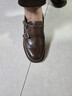 拔佳樂(lè )福鞋女2025秋牛皮通勤粗跟單鞋51539CM5 棕色 34 曬單實(shí)拍圖