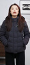 PRICH收腰鵝絨服2025冬季新款休閑輕盈保暖短款羽絨服女PRJDF4T10M 黑色 170 曬單實(shí)拍圖