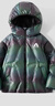 G.duck小黃鴨童裝男童溫變防水羽絨服兒童冬裝加厚保暖漸變色白鴨絨外套 綠條紋 120 cm 曬單實(shí)拍圖