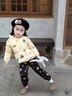 迪士尼（Disney）童裝兒童棉衣中小童一歲寶寶外套秋冬裝羽絨棉服男童女童嬰兒棉襖 白色小花 90 建議80-90cm1歲-1歲半cm 偏 曬單實(shí)拍圖