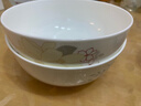錦秋堂景德鎮陶瓷骨瓷飯碗 高腳碗 不燙手家用米飯碗  單件散件結婚送禮 7英寸面碗 曬單實(shí)拍圖