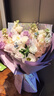 領(lǐng)香鮮花速遞玫瑰混搭花束表白送女友老婆生日禮物全國同城配送 玫瑰蝴蝶蘭混搭花束 曬單實(shí)拍圖