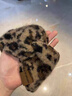 斐月伽發(fā)帶保暖復古豹紋針織寬邊束發(fā)帶秋冬洗臉束發(fā)女包頭月子發(fā)帶頭箍 豹紋卡其色 曬單實(shí)拍圖