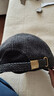 冬季休閑中標棒球帽中老年秋冬帽子保暖護耳棉帽子戶(hù)外運動(dòng)鴨舌帽 黑色 可調節 曬單實(shí)拍圖