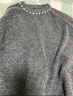 班尼路（Baleno）S&K系列毛衣女針織衫女裝秋冬季圓領(lǐng)撞色設計寬松長(cháng)袖保暖上衣服 深灰#純色 M 曬單實(shí)拍圖