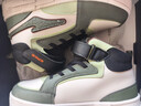 鴻星爾克（ERKE）童鞋男女童冬季滑板鞋兒童中大童棉鞋粉刷灰/銀松綠/西芹色36 曬單實(shí)拍圖