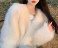 傲列2025秋冬芬蘭整皮狐貍毛皮草外套女短款領(lǐng)年輕款時(shí)髦腹毛小個(gè)子毛 白色 M 曬單實(shí)拍圖
