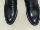奧康男鞋秋季商務(wù)正裝鞋男真皮軟底韓版百搭休閑男士一腳蹬皮鞋 黑色1225211032N 42 （運動(dòng)鞋43=皮鞋42） 曬單實(shí)拍圖