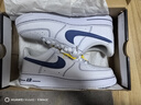 耐克NIKE男休閑板鞋空軍一號 AIR FORCE 1 運動(dòng)鞋HQ2037-100白/藍41 曬單實(shí)拍圖