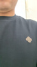 才子（TRIES）長(cháng)袖T恤男春秋寬松休閑男士簡(jiǎn)約圓領(lǐng)打底衫上衣服男裝 黑色 XL 50(175/92A) 曬單實(shí)拍圖