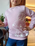 安踏兒童衛衣男女小童零碳萊賽爾25冬季新品加絨小熊貓圓領(lǐng)綜訓套頭衫 煙霧紫-4 （圖案：小兔子） 140 cm 曬單實(shí)拍圖