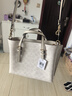 蔻馳（COACH）【品牌直供】女士MOLLIE25中號手提單肩包白色CV965新年禮物 曬單實(shí)拍圖