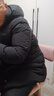阿迪達斯羽絨服男冬季長(cháng)款600蓬連帽休閑運動(dòng)保暖外套 黑色 XL 曬單實(shí)拍圖