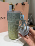 嘉特（GiNT）保溫杯純鈦杯吸管水杯女生高顏值大容量便攜杯子定制禮盒套裝 漸變藍【內外純鈦+杯飾】 曬單實(shí)拍圖
