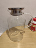 GLASSLOCK耐熱玻璃冷水壺高硼硅家用大容量涼白開(kāi)水壺泡茶果汁壺1800ml 曬單實(shí)拍圖