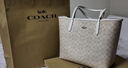蔻馳（COACH）【品牌直供】女士經(jīng)典標志CITY大號單肩托特包通勤電腦包CV976 曬單實(shí)拍圖