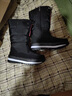 啄木鳥(niǎo)25新款東北加厚女士大碼保暖中筒棉靴冬季雪地靴防滑休閑棉鞋 888黑色 37 曬單實(shí)拍圖