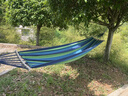 米囹吊床戶(hù)外成人露營(yíng)秋千防側翻單雙人加固寢室宿舍睡覺(jué)吊椅u  260*150彩蘭色+鴨嘴+彎棍+綁帶 曬單實(shí)拍圖