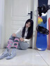 GOLOVEJOY高樂(lè )捷滑雪襪女男冬季保暖防寒高筒長(cháng)襪專(zhuān)業(yè)運動(dòng)加厚防滑襪子粉M 曬單實(shí)拍圖