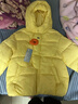 巴拉巴拉童裝寶寶羽絨服三防男童冬裝女童連帽外套萌趣面包服外套 黃色鴨鴨31004-白鴨絨 130 充絨量87g 曬單實(shí)拍圖