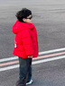 G.duck小黃鴨童裝男童棉服冬季外套兒童冬裝加厚棉衣拜年服男孩棉襖外穿 紅色 150 建議140-150cm11-12歲cm 曬單實(shí)拍圖