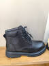 奧康（Aokang）男鞋冬季新款男士高幫加絨棉鞋商務(wù)皮靴休閑皮鞋真皮馬丁靴短靴子 1255023029R黑色加絨款 40 (250mm) 曬單實(shí)拍圖