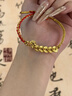 中國黃金（CHINA GOLD）馬年本命年黃金手鏈女錢(qián)幣足金五帝錢(qián)手繩新年禮物送女友老婆生日 【馬上有錢(qián)】招財五帝錢(qián)黃金手鏈 曬單實(shí)拍圖