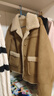 香影麂皮絨外套女2025冬季新款駝色美拉德仿皮草加絨翻領(lǐng)皮毛一體 駝色 S 155/80A/85-95斤 曬單實(shí)拍圖