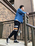 好布衣（HAOBUYI）牛仔襯衫男長(zhǎng)袖春秋季韓版修身純棉襯衫男復(fù)古休閑工裝襯衣潮 淺藍(lán)色 XL 曬單實(shí)拍圖