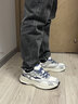 鴻星爾克男鞋2026新款春季增高厚底運動(dòng)鞋百搭軟底復古老爹鞋防滑休閑鞋男 微晶白/亮銀 39 曬單實(shí)拍圖