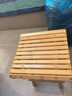 艾品 楠竹折疊凳子便攜式竹椅家用實(shí)木戶(hù)外椅換鞋凳小板凳小方凳木凳矮凳子馬扎非塑料家用省空間 小號楠竹折疊納涼凳 座位高31.5cm 一條裝 曬單實(shí)拍圖